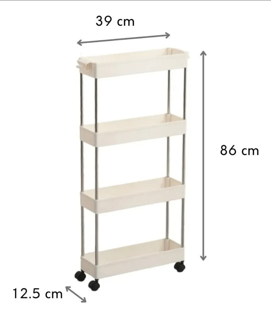 Organizador Multiuso con Ruedas – Ideal para Baño y Cocina