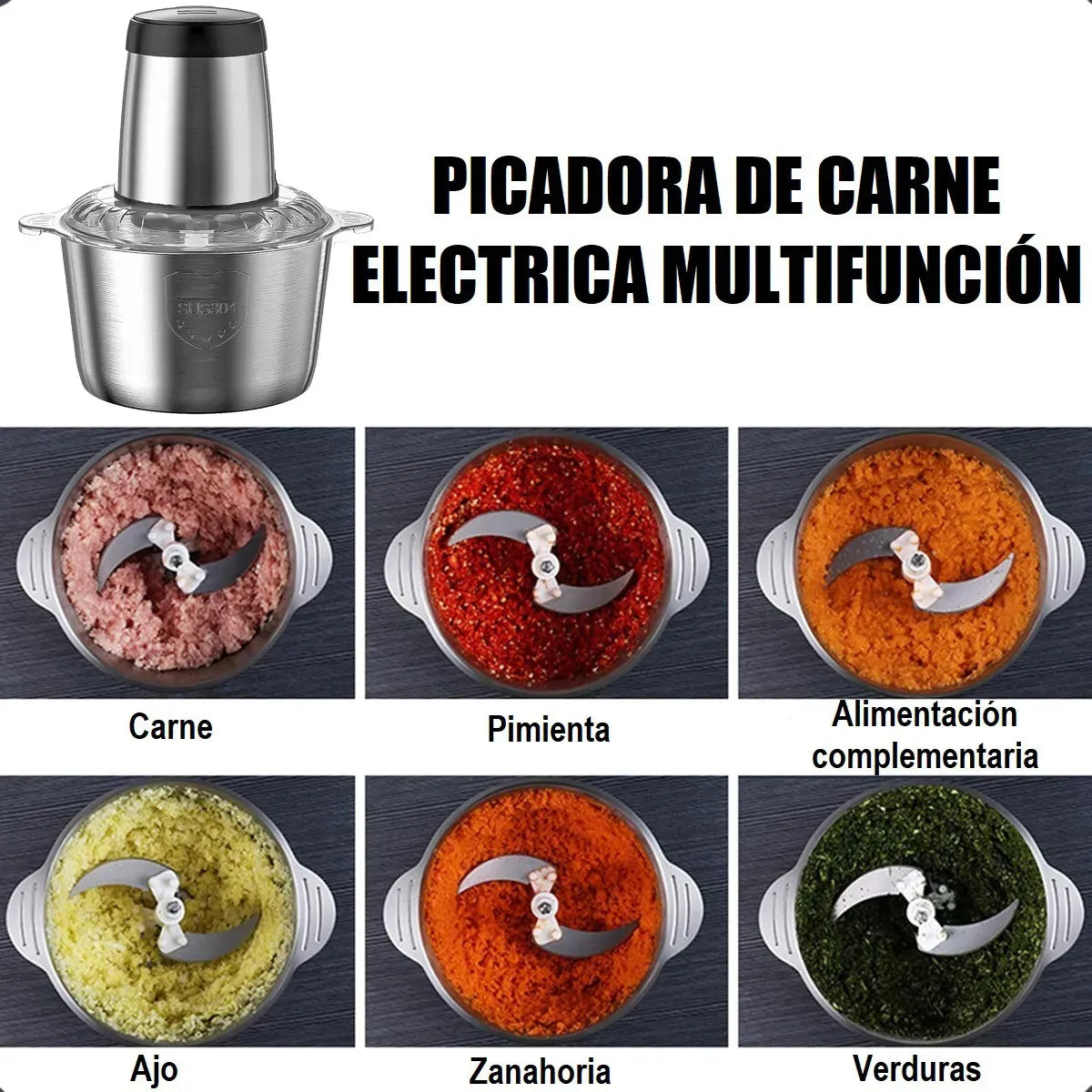 Picador Eléctrico de Alimentos